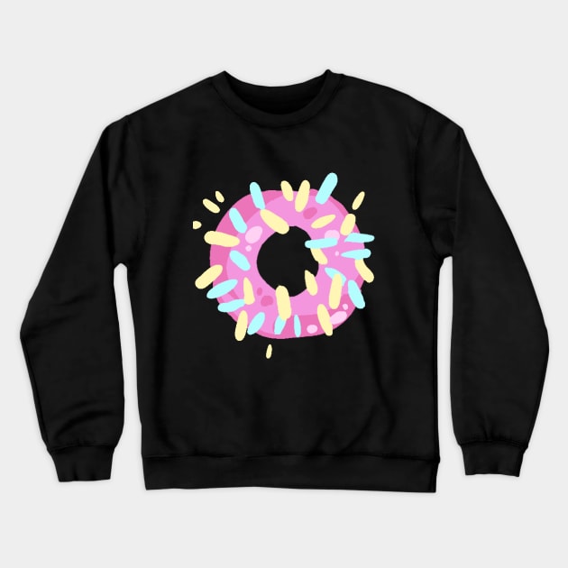 Donat Print Crewneck Sweatshirt by WiliamGlowing